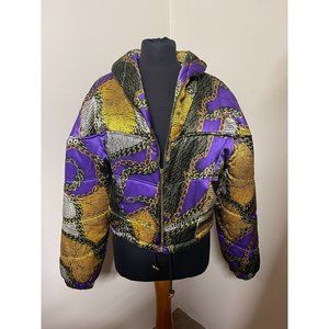 Vintage Crisca Puffy Rayon Ski Jacket Size 36 Made in Germany